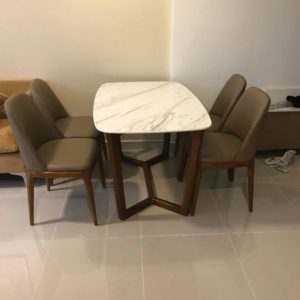 Bộ Bàn Ăn Mặt Đá 4 Ghế Grace – TKGA34