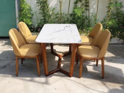 Bộ Bàn Ăn Mặt Đá 4 Ghế Grace – TKGA34