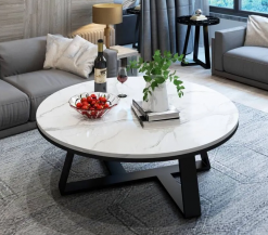 Bàn trà sofa mặt đá hình tròn đẹp