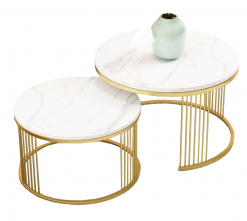 Bàn sofa mặt đá trong lồng ghép